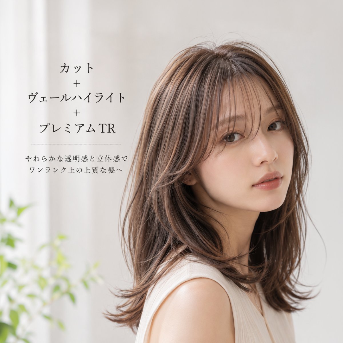 【9月限定】カット＋ヴェールハイライト＋プレミアムTR